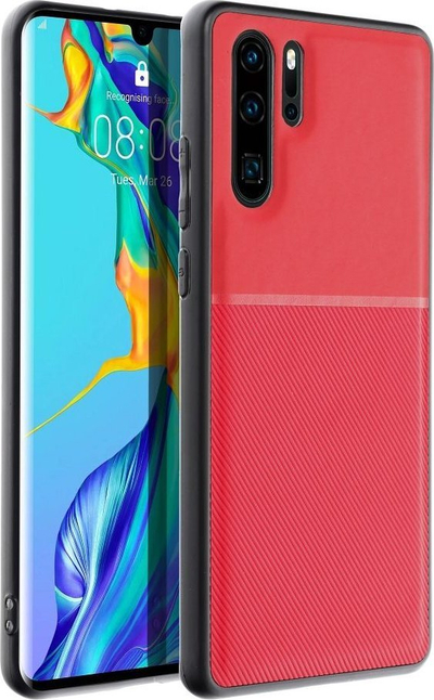 Mbulesë Noble për Huawei P30 Pro, mbrojtëse e pasme, e kuqe