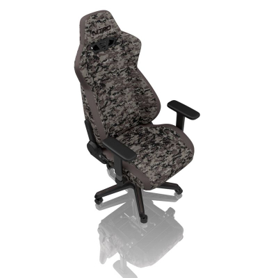 Гејминг столче Nitro Concepts S300 Urban Camo, ергономско, со потпирачи за раце, сиво камуфлажно