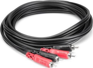 Kabllo audio RCA CRA-202, stereo, me nikel, e zezë