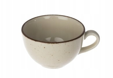 Filxhani me tases Lubiana Aida ART, 280 ml, porcelanë, bezhë