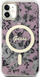 Kapak telefoni Guess GUHMN61HCFWSP për iPhone 11 / XR, Flower MagSafe, rozë