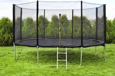 Mbulesë për sustat e trampolinës Spring Cover, diametër 404 cm, gjerësi 29 cm, ngjyrë e zezë