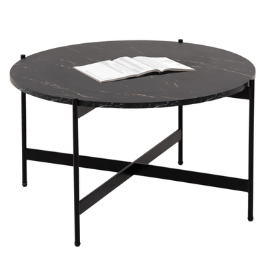 Tavolinë për kafe Φ80x45Hcm (HM9588.01), zezë