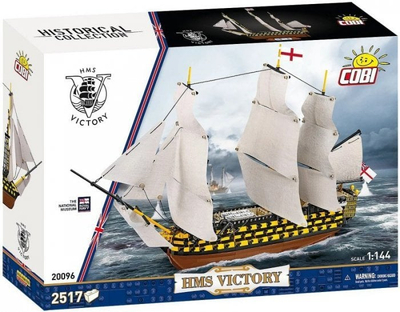 Set ndërtimi COBI HMS Victory 20096, model anije 1:144, mbi 2000 pjesë, shumëngjyrësh