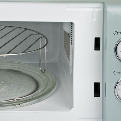 Furrë me mikrovalë Girmi FM2100, 20L, grill, retro, e kuqe
