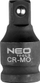 Ударен продолжувач NEO 10-250, 1/2", 50 mm, сив