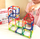 Set ndërtesash magnetike WOOPIE Magnetic Construction Blocks Puzzle, 110 pjesë, për kalamaj 3+