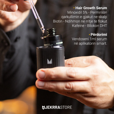 Set për flokë Mansera Serum Minoxidil 5%, 50ml + aplikator smart