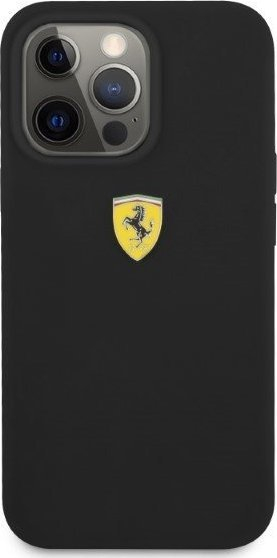Mbrojtëse telefoni Ferrari FESSIHMP13LBK për iPhone 13 Pro dhe 13 6.1\", silikon MagSafe, e zezë
