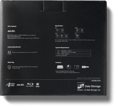 Hitachi Blu-ray режач BH16NS55, црн