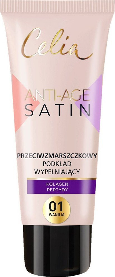 Fondatinë fytyre Celia Satin Anti Age 01, 30ml, efekt kundër rrudhave, nuancë e çelët