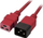 Kabull rryme Lindy 30123, IEC C19 në IEC C20, 1m, i kuq