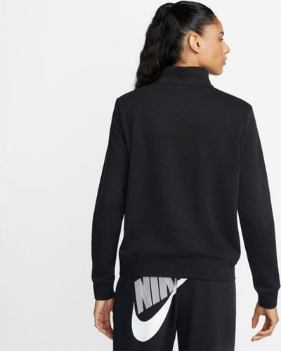 Bluza Nike Sportswear Club Fleece për goca, quarter zip, madhësia XS, e zezë