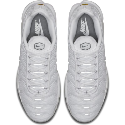 Atlete Nike Air Max Plus, me jastëkë Air, të bardha