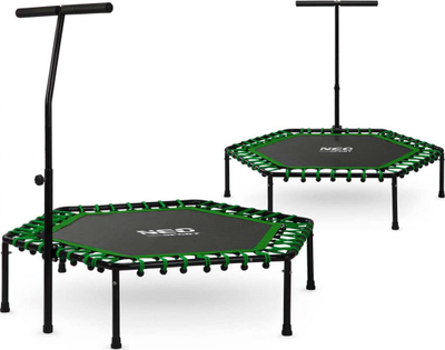 Trampolinë Neo-Sport Fitness 4FT, 127 cm, e zezë/gjelbër