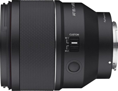 Objektiv Samyang Sony FE 85mm F1.4 II, për portrete, autofokus STM, i zi