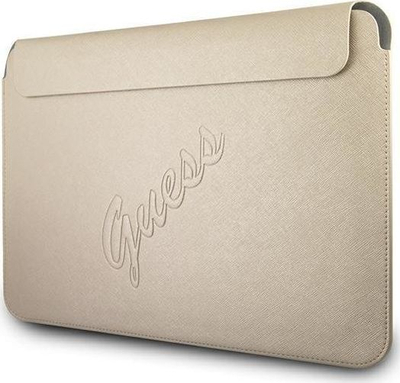 Mbrojtëse laptopi Guess Saffiano, 13\", e artë