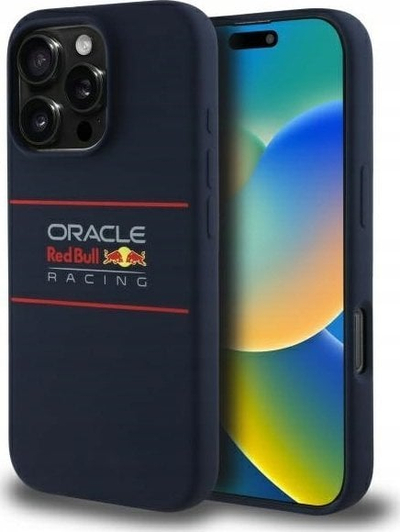 Këllëf telefoni Red Bull për iPhone 16 Pro Max, MagSafe, navy blue