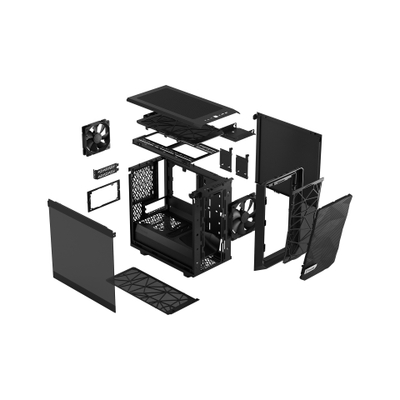 Kasë Fractal Design Meshify 2 Nano, Mini ITX, e zezë