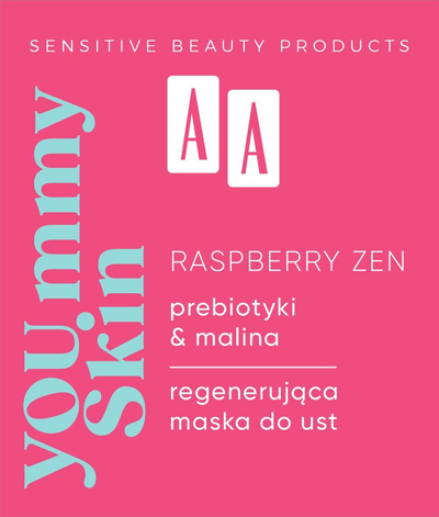 Maskë për buzë AA You.mmy Skin Raspberry Zen, rigjeneruese, me mjedër