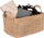 Shportë ruajtjeje Wenko Juna M, 24 x 17 x 17 cm, jute plastike, kafe