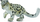 Figurë lodër Collecta Young Snow Leopard Playing, leopard bore i ri, plastikë, shumëngjyrëshe