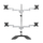 Mbajtëse tavoline për monitorë StarTech.com Quad Monitor Stand, deri 32", VESA, gri e zezë