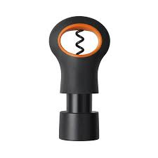 Hapëse Fiskars 1002989, për shishe verë, zezë/portokalli