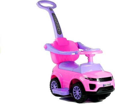 Makine ride on Leantoys 614W, me doreze shtytese, per femije, roze