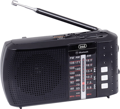 Radio portabël Trevi RA7F20 BT SD, 3 banda, Bluetooth, e zezë