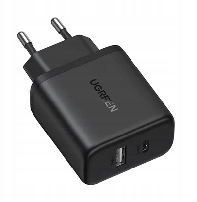 Karikues muri Ugreen X227 20W, USB A dhe USB C, PD3.0 QC4.0+, i zi