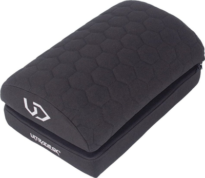 Mbështetëse këmbësh Ultradesk Frontstep, lartësi e rregullueshme, shkumë memory foam, e zezë
