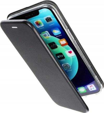 Kapak libri OEM Elegance për iPhone 14 Plus, me magnet, me xhep kartash, i zi