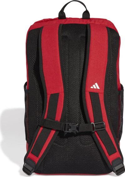 Çantë shpine Adidas Manchester United IY0439, 26.5L, poliester i ricikluar, e kuqe