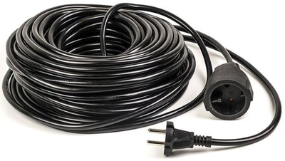 Zgjatës elektrik Emos 30 m, 1 prizë, 2x1.0mm2, i zi