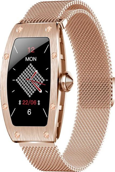 Smartwatch Kumi K18, 1.04", matje shëndeti, ngjyrë ari