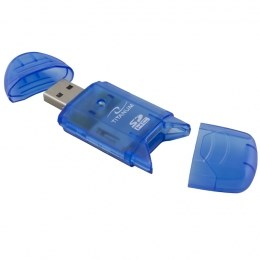 USB читач на картички SDHC Esperanza Titanium TA101B, USB 2.0, сина