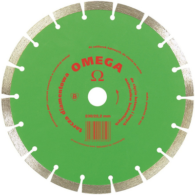 Teh diamanti për beton SEGMENT OMEGA IN CORPORE 18020, 125 x 22.2 mm