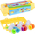 Lodër edukative Matching Eggs, set me 12 vezë, puzzle me forma dhe ngjyra, shumëngjyrëshe