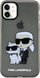 Futrollë për telefon Karl Lagerfeld KLHCN61HNKCT, për iPhone 11 XR, hardcase me shkëlqim Glitter, e zezë