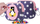 Etui universal PIXIE CREW, silikon edhe neopren, blu me pika të bardha