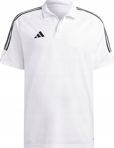 Bluzë polo për meshkuj Adidas Tiro 23 League, AEROREADY, madhësia L, e bardhë