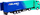 Kamion lodër Bburago Mercedes Benz Actros Gigaspace Falken Trailer, diecast, shkalla 1:43, jeshile blu