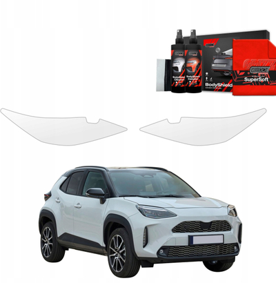 Folie mbrojtëse fenerësh Grizz, Toyota Yaris Cross 2021-2026, 2in1, transparente