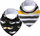 Set bluzëza pambuku Simed Cotton Bib Mustache, 2 copë, shumëngjyrëshe
