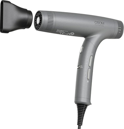 Tharëse flokësh OSOM OSOMPD5GY, profesionale, 1600W, palosëse, gri