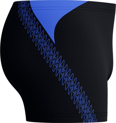 Rroba banjo për burra Speedo HyperBoom Splice Aquashort, Endurance+, të zeza me blu