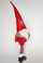 Stoli Krishtlindjesh Saska Christmas Gnome, këmbë teleskopike 75-105cm, i kuq