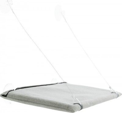 Shtrat dritarjeje për mace Trixie TX-43209, me velur, 50x30 cm, gri