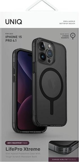 Kapotë mbrojtëse UNIQ LifePro Xtreme MagClick për iPhone 15 Pro, TPU PC, me MagSafe, ngjyrë tym